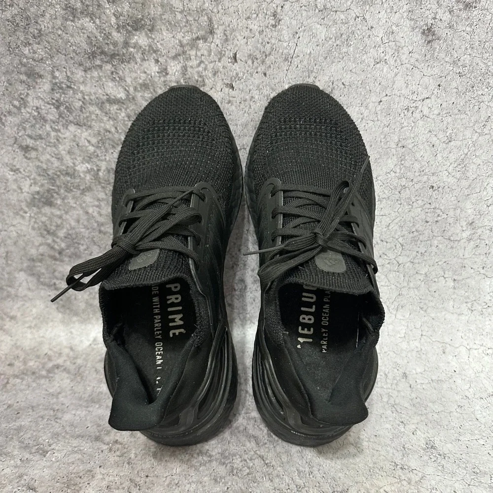 Adidas Ultraboost 20 Mens Size 7.5 Black Running Shoes Triple Black FU8498 Prime